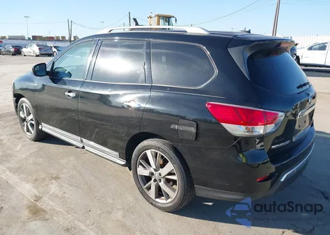 2014 Nissan Pathfinder Platinum from USA, damaged, VIN 5N1AR2MN1EC696400